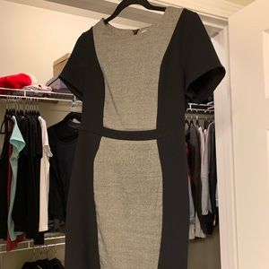Black and gray business dress